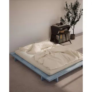 Karup Design »JAPAN BED, FSC®-zertifiziertem Massivholz Futonbett, excl. Matraze« Mit Lattenrost, zeitlos, bequem & in mehreren Farben und Größen erhältlich., blau