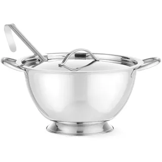 HENDI Suppenterrine Edelstahl Silber 2,7L