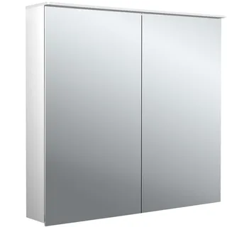 emco flat 2 design LED-Lichtspiegelschrank mit integrierter Beleuchtungsegel, 2 Türen, 800x711x113mm, 979706403