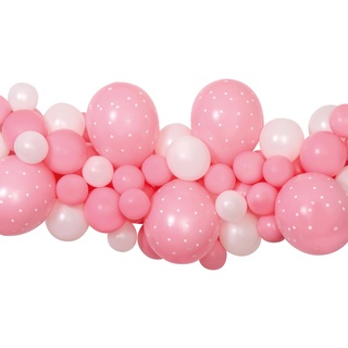 Ciao - Kit Girlande Luftballons DIY Baby Pink (65 Latexballons, 300 cm), rosa