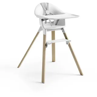 Stokke Hochstuhl , Naturfarben, Weiß , Holz, Kunststoff , Buche , massiv, Hartholz , 56x82.5x69 cm , Fsc , Fußstütze verstellbar, Essbrett abnehmbar, höhenverstellbar, zusammenklappbar , Holzmöbel, Sitzgelegenheiten Holz, Hochstühle und Tischsitze Holz