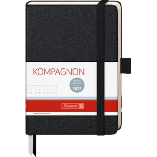 Brunnen Notizbuch Kompagnon Klassik | A6, punktiert, schwarz