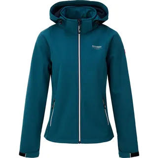 Nordberg Rinda - Softshell Outdoor Sommerjacke Damen - Lagoon Melange - Größe L - Blau
