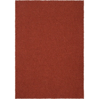 myfelt Lora Filzkugelteppich — 120x170cm, rechteckig — Rot