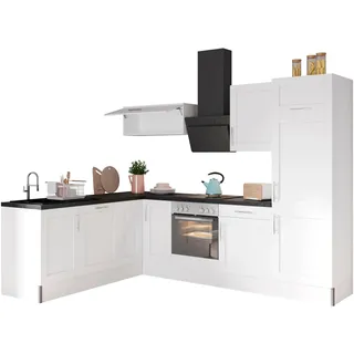 OPTIFIT Küchenzeile KS-Ahus 200 x 270 cm schwarz-weiß