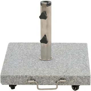 Siena Garden Schirmständer Granit 45 x 45 x 3,7 cm Grau