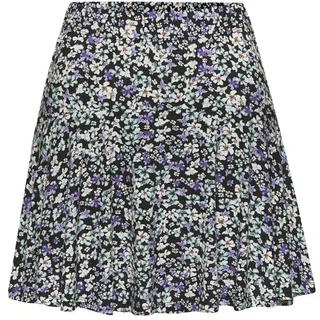 VIVANCE Hosenrock Damen Floral Lila/Türkis/Creme 36