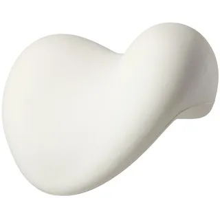 Sanixa PA70313 Badewannenkissen Weiß 24 cm Nackenkissen modern Badewanne Kissen Badekissen zur Unterstüzung von Kopf, Nacken (Weiß)