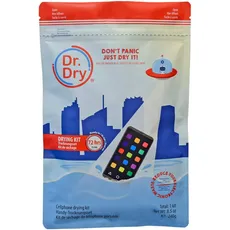 Expandeers Dry Rescue Kit - Smartphone und Handy-Rettungspaket zur Soforthilfe bei Wasserschaden - zieht Feuchtigkeit aus dem Gerät, 7503016177122, transparent