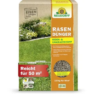 NEUDORFF Rasendünger Moos- & UnkrautStopp 2,5 kg