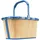 carrybag frame raffia blue 48 x 29 x 28 cm