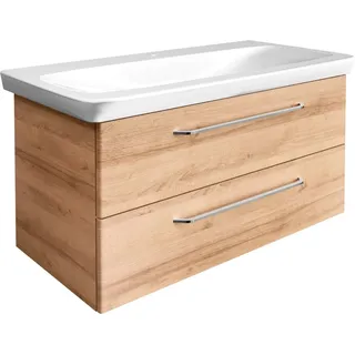 Fackelmann Waschbeckenunterschrank Milano Asteiche 100 cm
