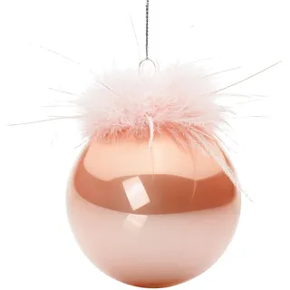SIKORA Highlights 4er Set ausgefallene Christbaumkugeln aus Glas Rosa besondere Weihnachtskugel Christbaumschmuck, Farbe | Modell:Modell Venedig rosa, Höhe in cm:8 cm