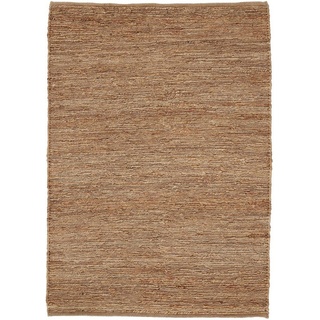 carpetfine Juteteppich Naturfaser«, rechteckig, 9 mm Höhe, wendbar, aus 100% Jute, in vielen Größen und Formen, quadratisch, rund beige 60x110 cm | Moderner Teppich »Nala