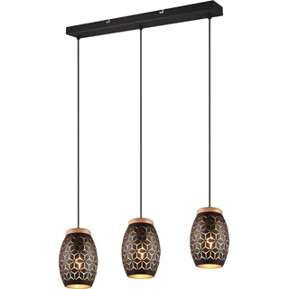 Trio Bidar 3-flg. 15,0 cm schwarz-gold