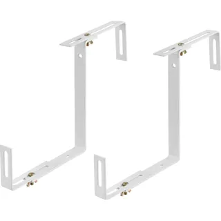 Balkonkastenhalter 2er Set Weiß