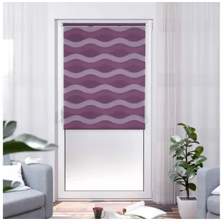 K-HOME Doppelrollo Welle 50 x 150 cm bordeaux