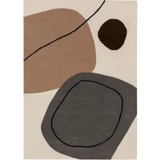 benuta Pure Wollteppich Kyoto Multicolor 200x300 cm , Textil , Abstrakt , Rechteckig , 200x300 cm , Gots , pflegeleicht , Teppiche und Böden, Teppiche, Schafwollteppiche