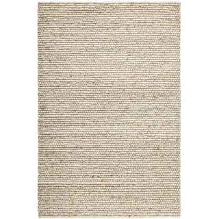 Linea Natura Handwebteppich , Creme , Textil , Uni , rechteckig , 130x200 cm , Textiles Vertrauen - Oeko-Tex® , für Fußbodenheizung geeignet, in verschiedenen Größen erhältlich , Teppiche und Böden, Teppiche, Schafwollteppiche