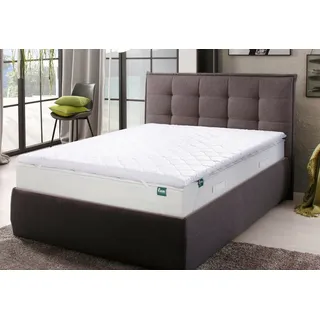 fan fan, Topper Kian, 5,5 cm hoch, Komfortschaum, Komfortkern mit mehr als 1.000 Wellnesspunkten! weiß 80 cm x 200 cm x 5,5 cm