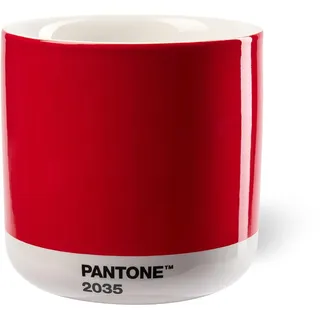 PANTONE Porzellan Latte Macchiato Thermobecher, 220ml, Red 2035 C 101022035 Einheitsgröße