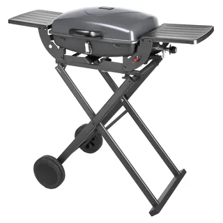 Teesa 1-burner gas barbecue eesa BBQ 1000 - Schwarz, Silber