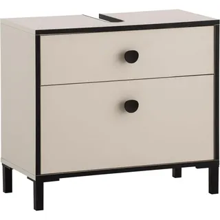 Schildmeyer Waschbeckenunterschrank Edda 65,1 x 59,1 x 33 cm Cremebeige