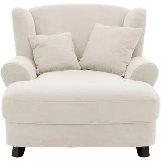 Home Affaire Relaxsessel Oase Mikrofaser 120 x 101 x 142 cm Beige mit 2 Zierkissen