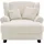 Relaxsessel Oase Mikrofaser 120 x 101 x 142 cm Beige mit 2 Zierkissen
