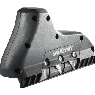wolfcraft Kantenhobel mit 3 Schneiden Schwarz 4009000