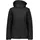 Damenjacke mit Kapuze und Reißverschluss Schwarz XS