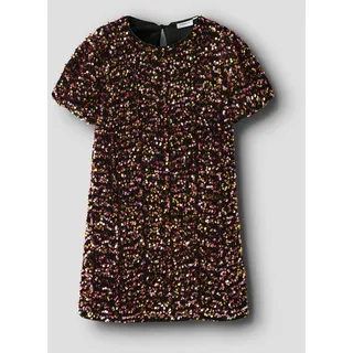 Name It Minikleid "NKFRUNICA SS TUNIC" Kunstfaser, regular fit, gold colour