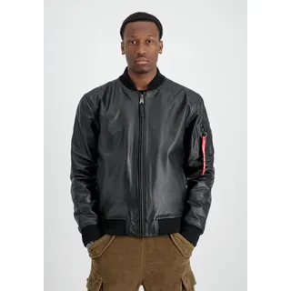 Alpha Industries Lederjacke "MA-1 Leather LF", schwarz