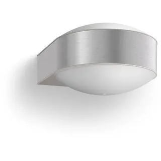 Philips myGarden Wandaussenleuchte Chipmunk, Edelstahl, Gartenleuchte [Energieklasse A++] - Silber, Weiß