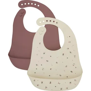 Celavi Silicon Bib (2-pack) rose brown (694) ONESIZE