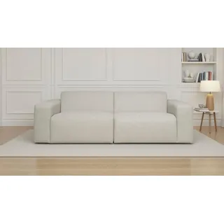 otto home »Koa, 228 cm, Modulsofa in Cord, Chenille, Struktur, Webstoff« Designsofa, weicher Lounge-Sitzkomfort, Welleunterfederung, bodentief,