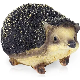PROGARDEN Dekofigur IGEL Gartenfigur Gartendekoration 14,5x9,5x8 cm - Braun, Beige