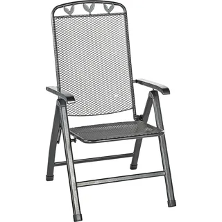 Greemotion Gardenson Gartenstuhl 58 x 64 x 108 cm grau klappbar