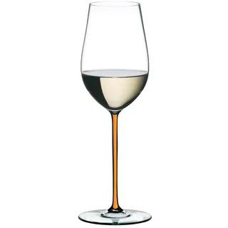 RIEDEL Fatto A Mano Riesling/Zinfandel - Orange - Einzelpackung, Weinglas, Kristallglas, Spülmaschinenfest - 4900/15O