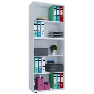 VCM Lona XXL Aktenregal 70 x 40 x 183 cm weiß