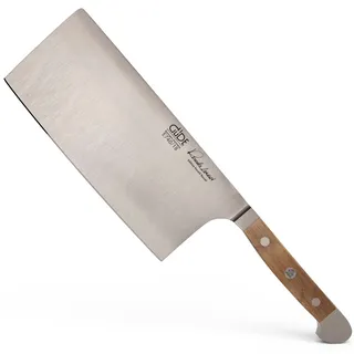 GÜDE Solingen - Hacker geschmiedet, 18 cm, Fasseichenholz, ALPHA FASSEICHE, Doppelkropf, Handmade Germany