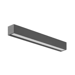 Brumberg 65255103 LED-Wandanbauleuchte 230 V AC, 50 Hz, 2 x 18 W, 3.000 K, graphit struktur, IP65