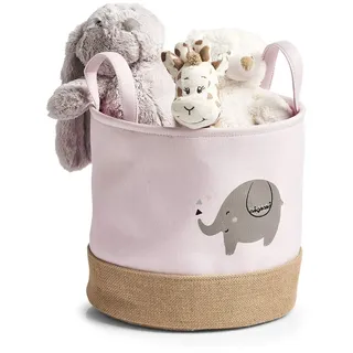 Zeller Aufbewahrungskorb Elefant Spielzeugkorb 30 x 30 x 29 cm rosa