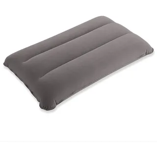 SUTAFOR Aufblasbares Kissen Ultraleicht Campingkissen Reisekissen Beflockung Sitzkissen für Strand Outdoor Wandern 44x28 cm, Grau