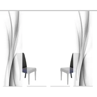 Schmidt W. Gmbh FLÄCHENVORHANG 4ER SET Grau - 60x245 cm