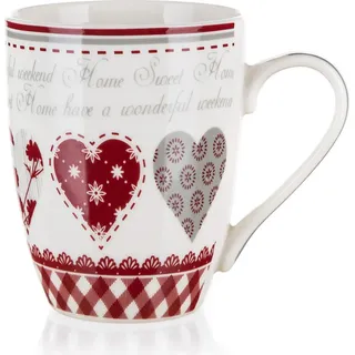 becher 340ml KAREN Dekormix, Keramik - Weiß