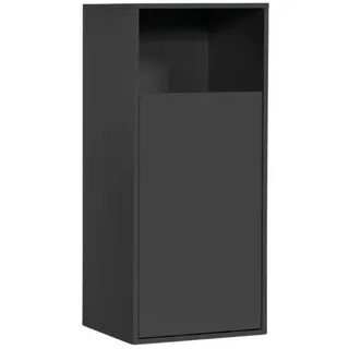 mokebo mokebo® Wäscheschrank Schwarz, Holzwerkstoff, 41x95x40 cm, Ordnen & Aufbewahren, Wäschekörbe & Tonnen
