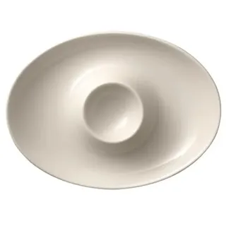 Villeroy und Boch - For Me Eierbecher, formschöner Eierbecher aus Premium Porzellan für jede Gelegenheit, spülmaschinengeeignet, weiß