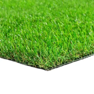 Steffensmeier Rasenteppich Grün 100/100 cm Wimbledon , Kunststoff , Rechteckig , 100x600 cm , UV-beständig , Teppiche und Böden, Terrassenböden & Balkonböden, Kunstrasen