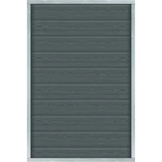 Plus Holz Sichtschutzzaun Artura WPC Schiefergrau 90 cm x 135 cm